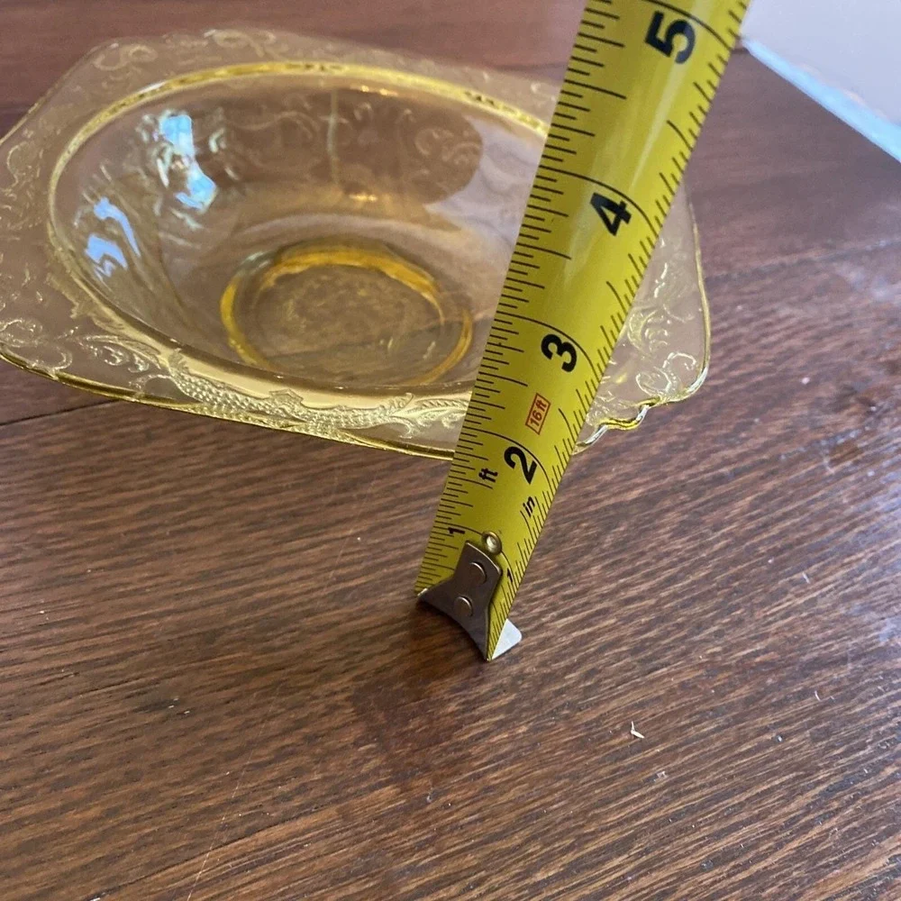 Amber Yellow Depression Glass 7